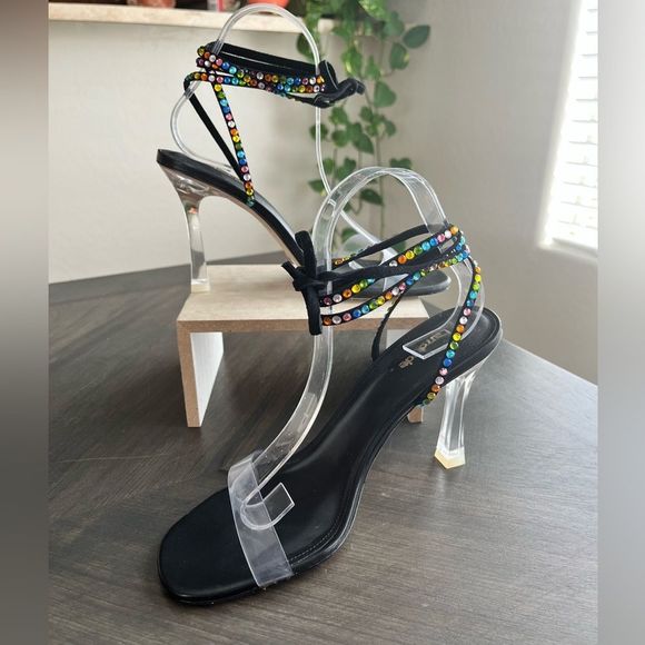 LARROUDE Gloria Disco Heels Size 8.5 NWOT - Picture 6 of 16